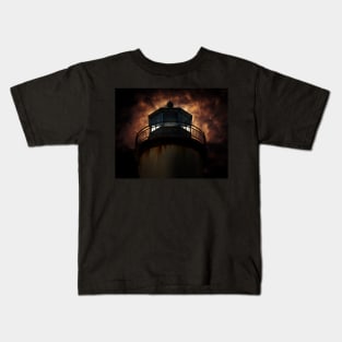 Lighthouse in the Night Kids T-Shirt